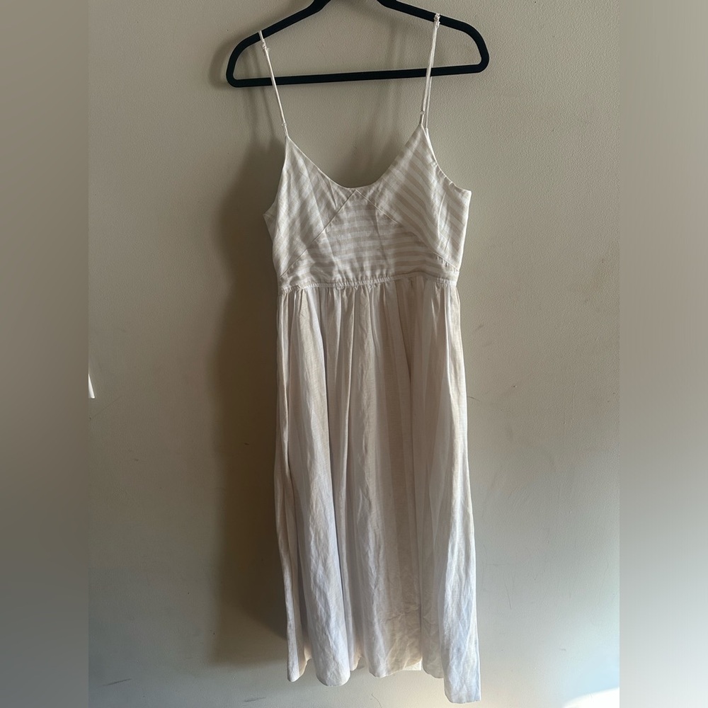 Torn by Ronny Kobo White Spaghetti Strap Slip Dress Size M NWT